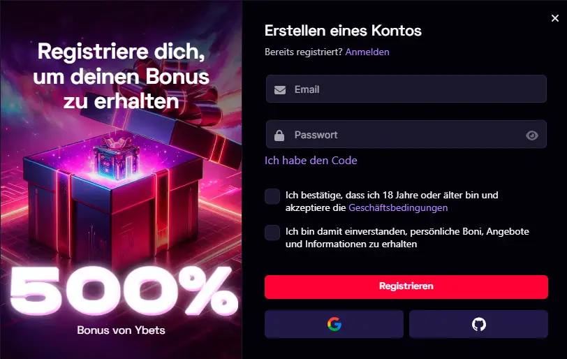 Ybets Bonus ohne Einzahlung